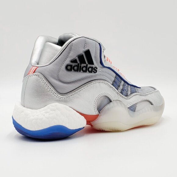 Adidas Men's 98 x Crazy BYW Basketball Shoes Silver Metallic EF5537 Size 6.5 - Picture 7 of 10